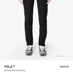 Figs black Skinny scrub pant